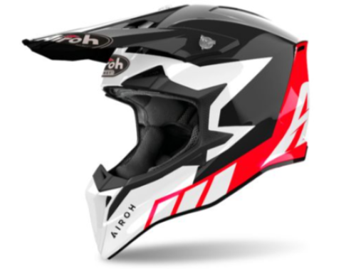 Кроссовый шлем Airoh Wraaap Reloaded Red Gloss L