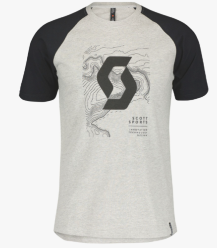 Футболка Icon Raglan SS L,light grey melange/black