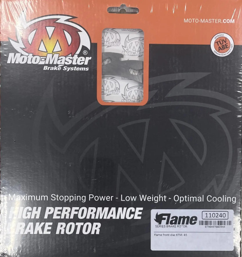 Тормозной диск передний MMT Flame KTM SX65 00-22 TC65 17-22 - 198MM