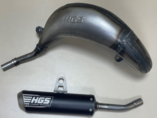 HGS Глушитель  KTM SX85 25 BLACK/STEEL