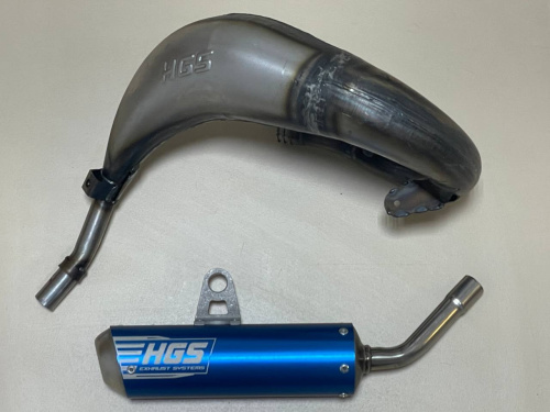 HGS Глушитель KTM SX65 24-25 BLUE/STEEL