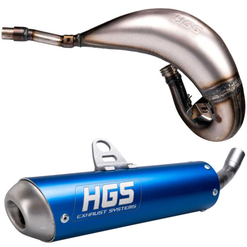 Выхлопная система HGS YZ 125 22-26 BLUE/STEEL