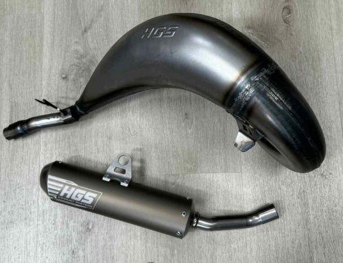 Выхлопная система HGS YZ 125 22-26 GREY/STEEL
