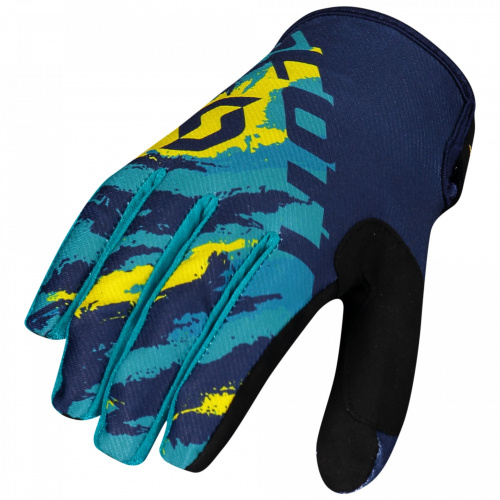 Перчатки Scott 350 Fury, blue/yellow (размер XS)