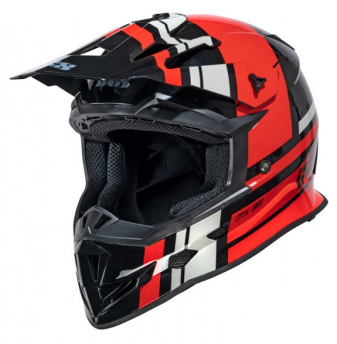 Шлем MOTOCROSS HELMET IXS361 (black/red/grey)