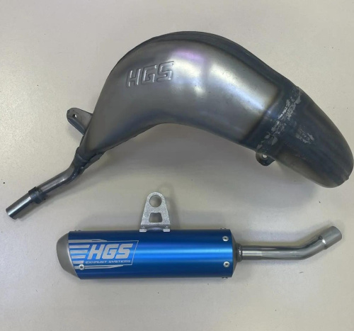 HGS Глушитель KTM SX85 25-26 BLUE/STEEL