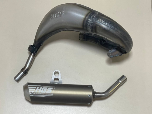 HGS Глушитель KTM SX65 24-25 GREY/STEEL