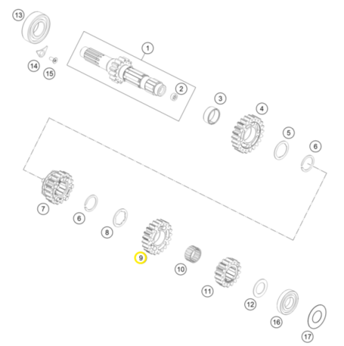 Шестерня КПП 4th